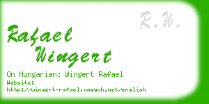 rafael wingert business card